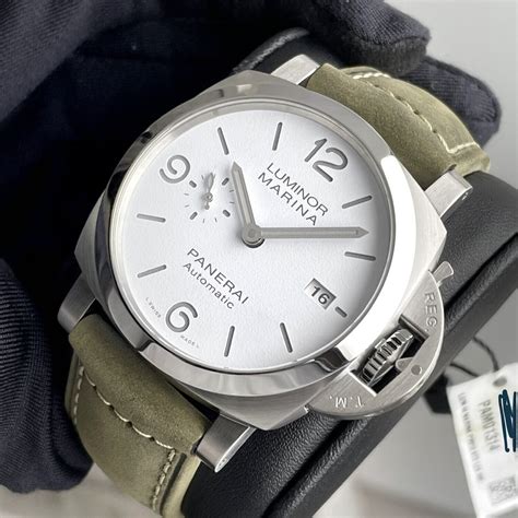 panerai white dial logo|Panerai luminor marina white dial.